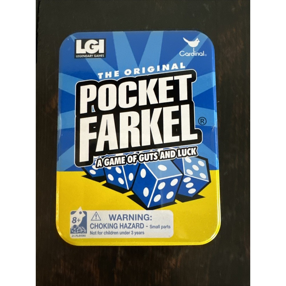 The Original Pocket Farkel A Game of Guts and‎ Luck Dice Travel Size New